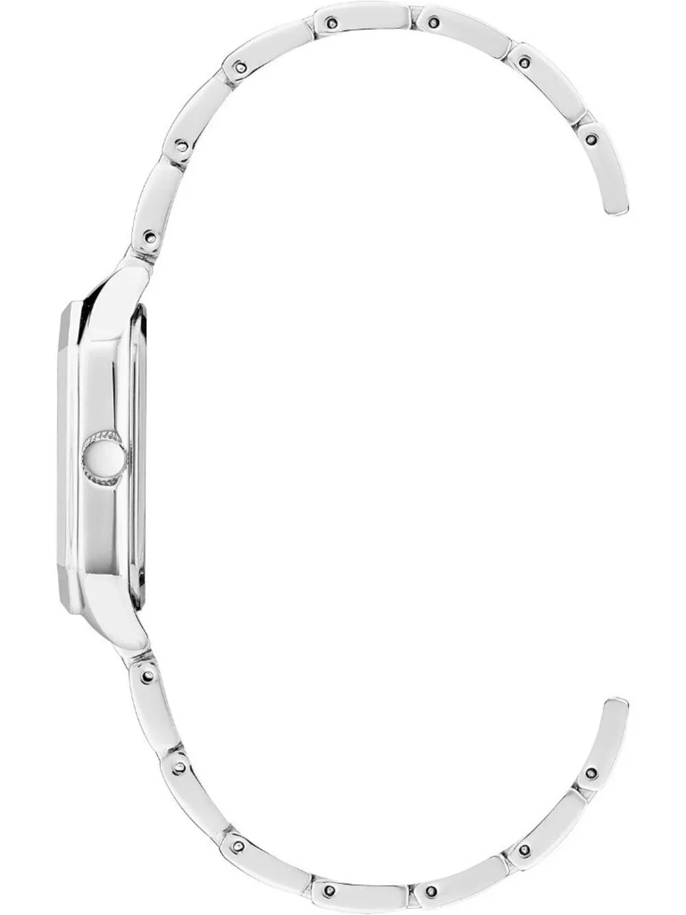 Anne Klein Women All Silver Analog Quartz Roman Numeral Octagonal Bracelet Watch
